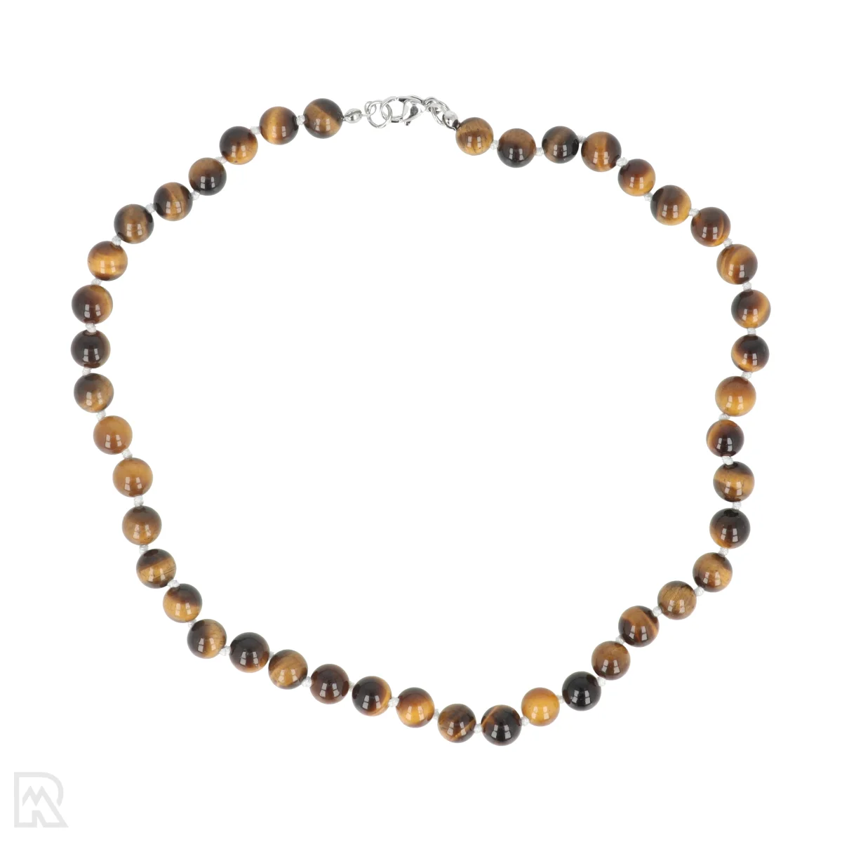 Tijgeroog Geknoopte Kralenketting | A - 8 mm - 45 cm 1 Tijgeroog Geknoopte Kralenketting | A - 8 mm - 45 cm