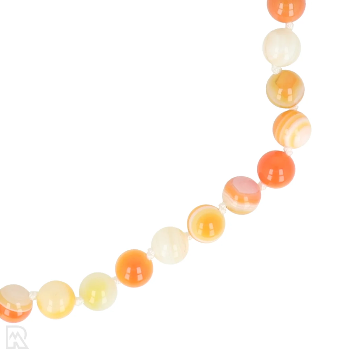 Gele agaat Geknoopte Kralenketting | 8 mm - 45 cm 2 Gele agaat Geknoopte Kralenketting | 8 mm - 45 cm - Afbeelding 2