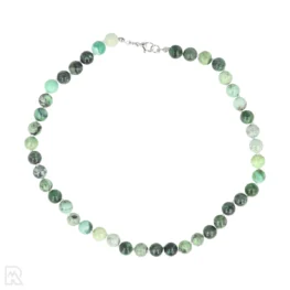 Variscite Knotted Bead Necklace | 8 mm – 45 cm