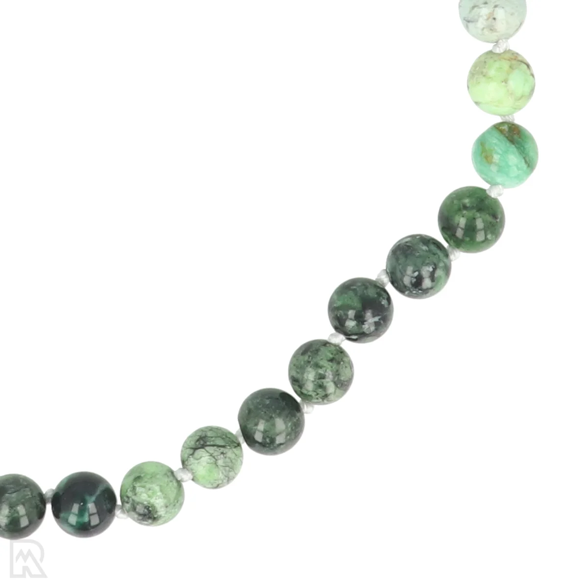 Varisciet Geknoopte Kralenketting | 8 mm - 45 cm 2 Varisciet Geknoopte Kralenketting | 8 mm - 45 cm - Afbeelding 2