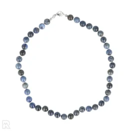 Dumortierit-Perlenkette mit Knoten | 8 mm – 45 cm