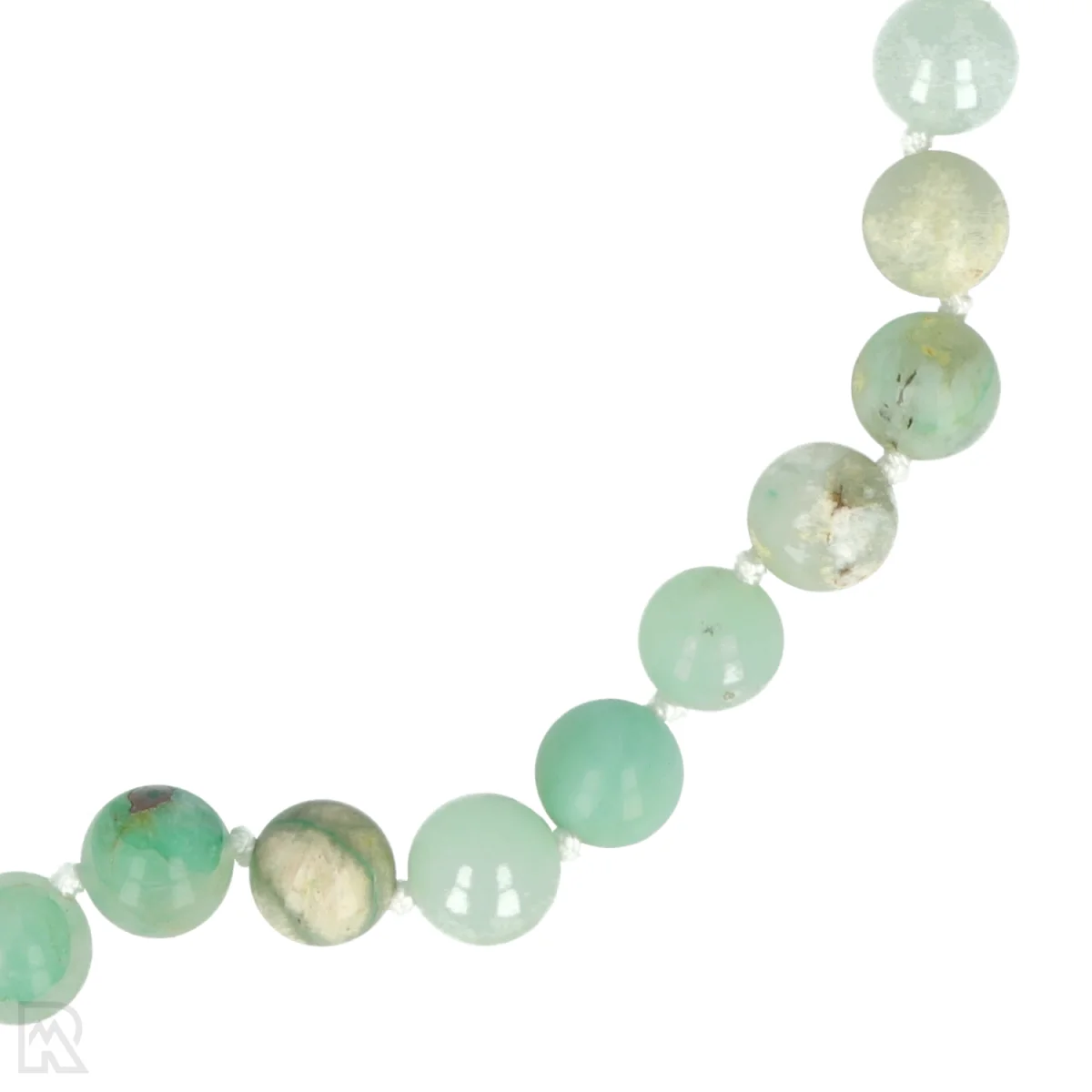Chrysopraas Geknoopte Kralenketting | 8 mm - 45 cm 2 Chrysopraas Geknoopte Kralenketting | 8 mm - 45 cm – Bild 2