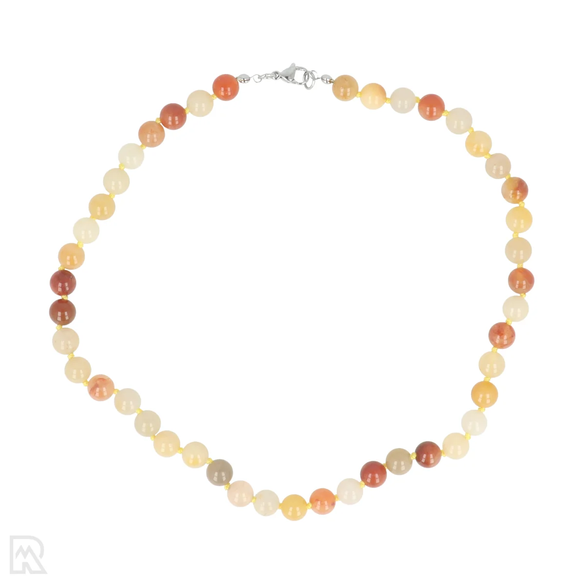 Aventurijn Multi Geknoopte Kralenketting | 8 mm - 45 cm 1 Aventurin-Perlenkette mit Mehrfachknoten | 8 mm – 45 cm