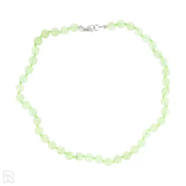 Prehnit A – Geknüpfte Perlenkette | 8 mm – 45 cm