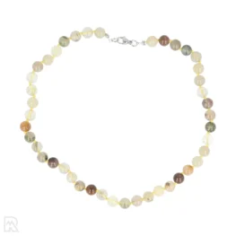 Rutilquarz – gelbe Kordel, geknüpfte Perlenkette | 8 mm – 45 cm