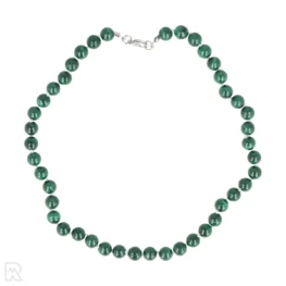 Malachit-Perlenkette mit Knoten | 8 mm – 45 cm