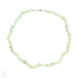 Prehniet - groen koord Geknoopte Kralenketting | 8 mm - 45 cm