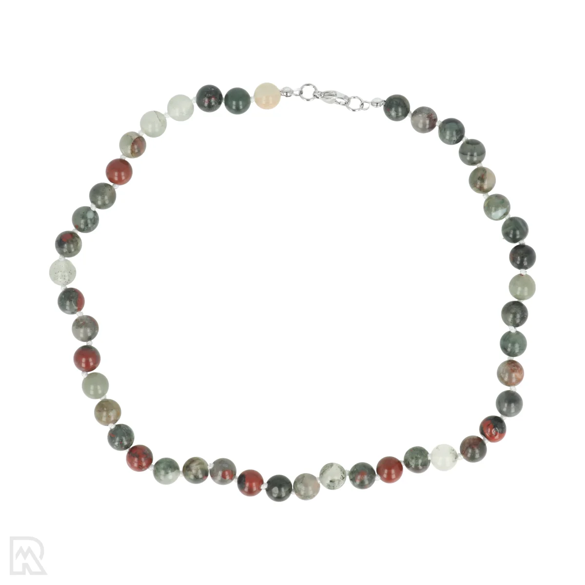 Afrikaanse heliotroop Geknoopte Kralenketting | 8 mm - 45 cm 1 Afrikaanse heliotroop Geknoopte Kralenketting | 8 mm - 45 cm