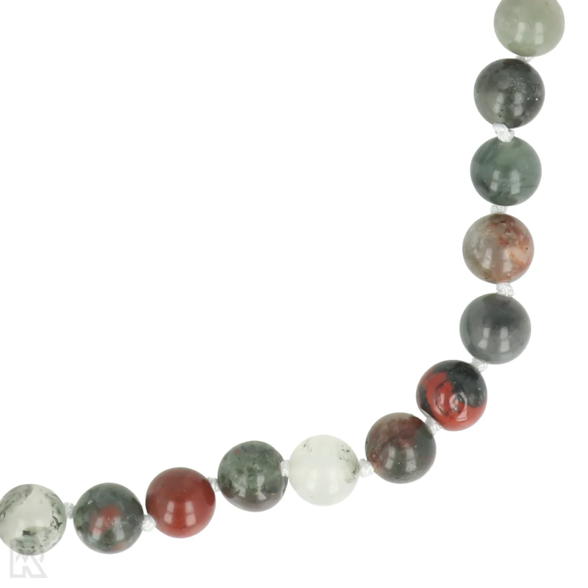 Afrikaanse heliotroop Geknoopte Kralenketting | 8 mm - 45 cm 2 Afrikaanse heliotroop Geknoopte Kralenketting | 8 mm - 45 cm - Afbeelding 2