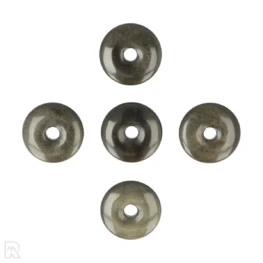 Gold Obsidian Donut Pendant | 4 cm