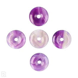 Purple Agate Donut Pendant | 4 cm