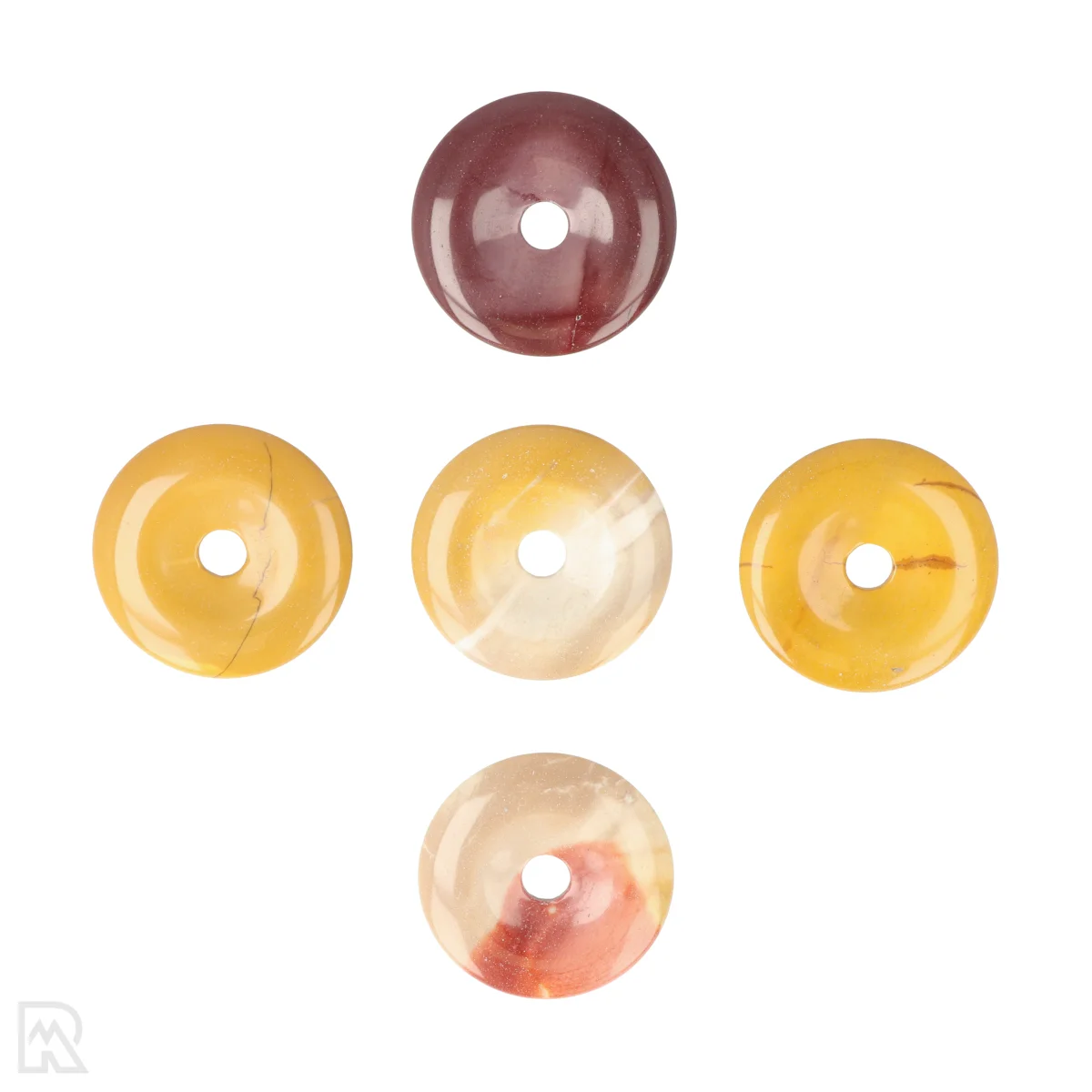 Mookaiet Jaspis Donut Hanger | 4 cm 1 Mookaite Jasper Donut Pendant | 4 cm