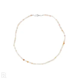 Bloem Agaat Ronde Kralenketting | 4 mm - 45 cm