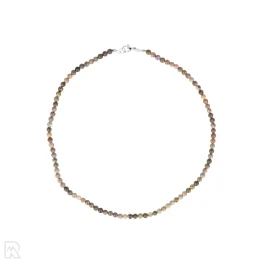 Dendritic Jasper Round Bead Necklace | 4 mm – 45 cm