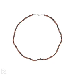 Mahonie Obsidiaan Ronde Kralenketting | 4 mm - 45 cm
