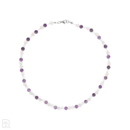 Gouden Driehoek Ronde Kralenketting | 6 mm - 45 cm