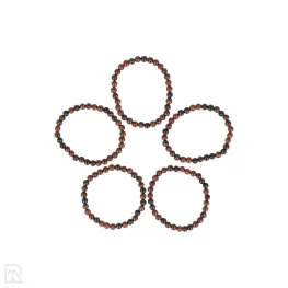 Mahonie Obsidiaan Kinderarmband | 4 mm