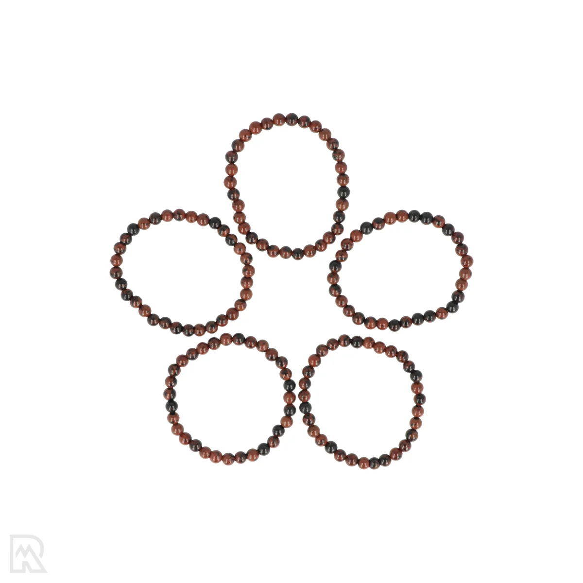 Mahonie Obsidiaan Kinderarmband | 4 mm 1 Mahonie Obsidiaan Kinderarmband | 4 mm