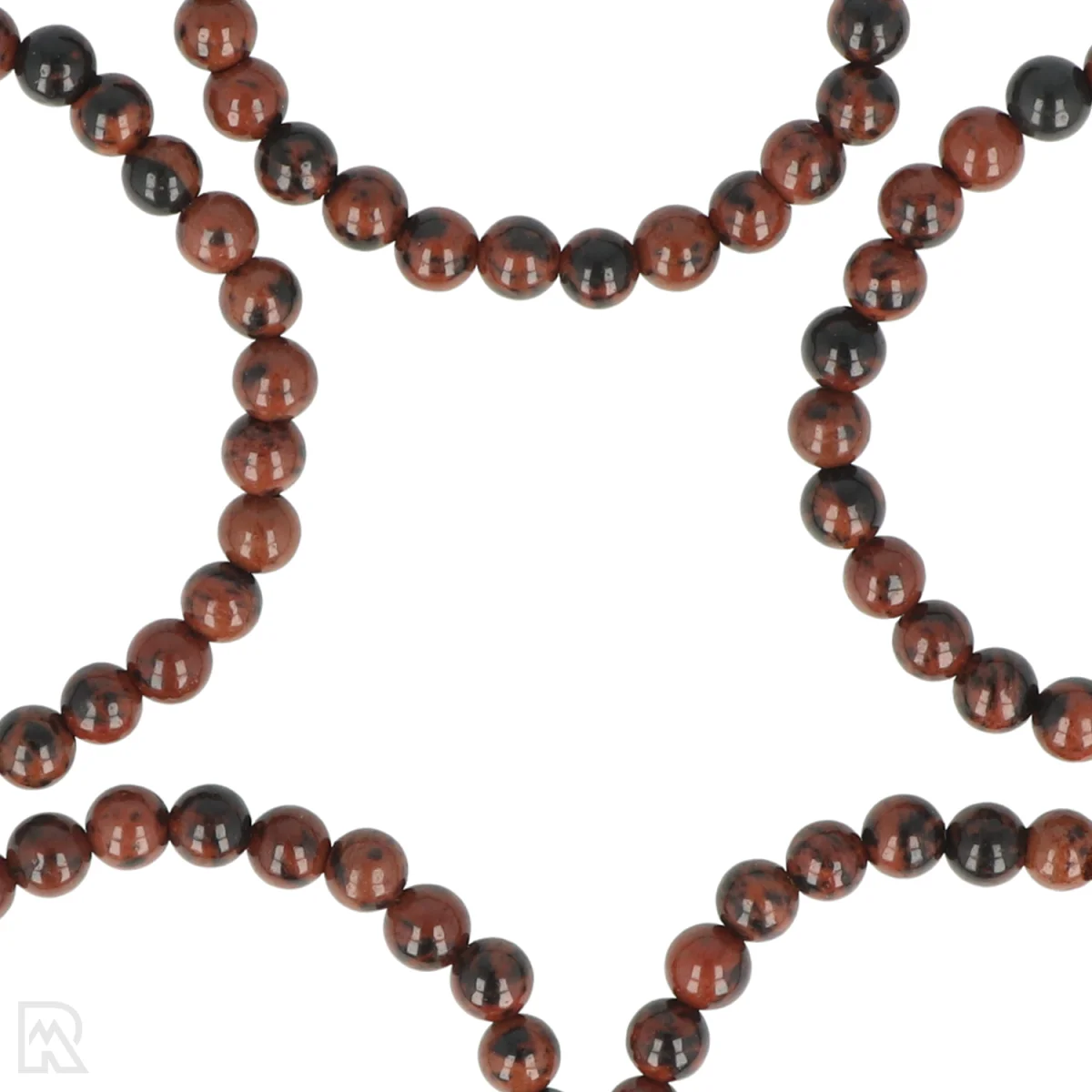 Mahonie Obsidiaan Kinderarmband | 4 mm 2 Mahonie Obsidiaan Kinderarmband | 4 mm - Afbeelding 2