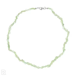 Prehniet Trommelsteen ketting | 6 - 8 mm - 45 cm