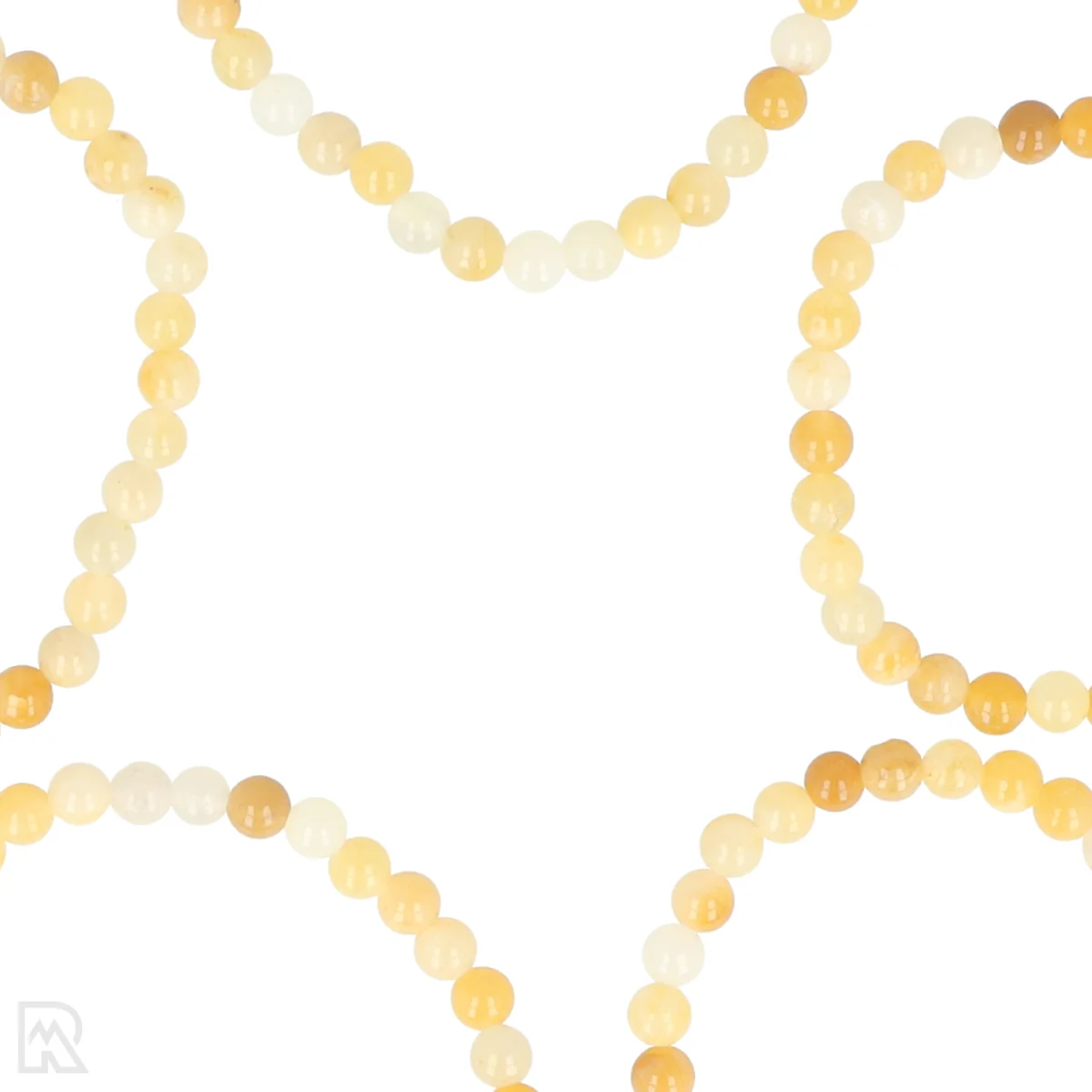 Gele Aventurijn Kogelarmband | 4 mm 2 Gele Aventurijn Kogelarmband | 4 mm - Afbeelding 2
