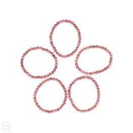 Rhodoniet A Kogelarmband | 6 mm