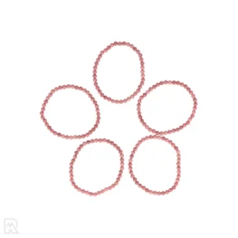 Rhodoniet A Kogelarmband | 4 mm