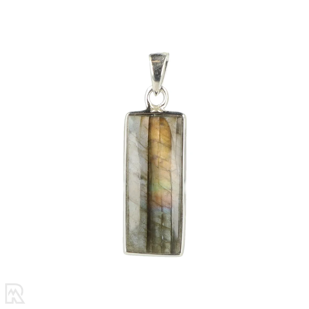 Labradoriet Zilveren Hanger | S 1 Labradoriet Zilveren Hanger uit India met artikelnummer 22937