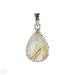 Rutile Quartz Silver Pendant from India, item number 22974