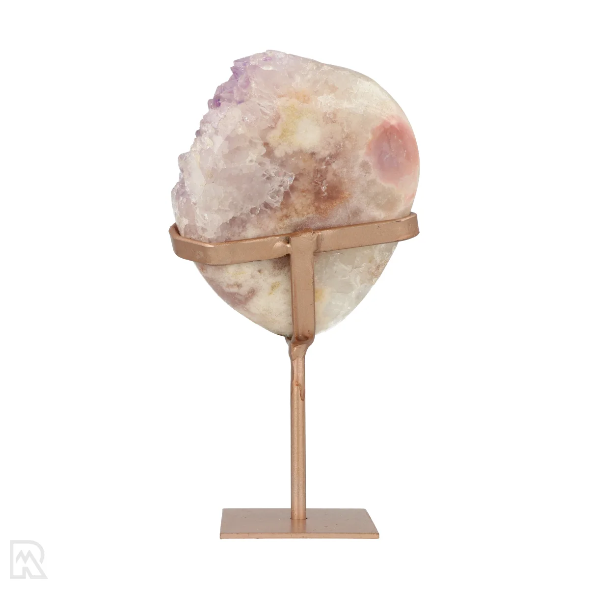 Roze Amethist op Roségouden Standaard 4 Roze Amethist op Roségouden Standaard - Afbeelding 4