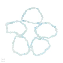 Aquamarijn Trommelsteen Armband | 6 - 8 mm