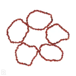 Armband aus rotem Jaspis-Trommelstein | 6–8 mm