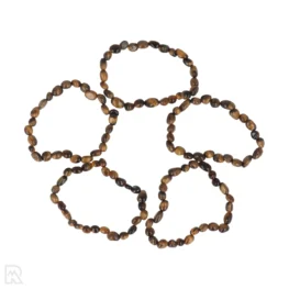 Tiger’s Eye Tumbled Stone Bracelet | 6–8 mm