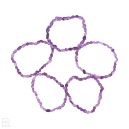 Amethist Trommelsteen Armband | 4 - 6 mm