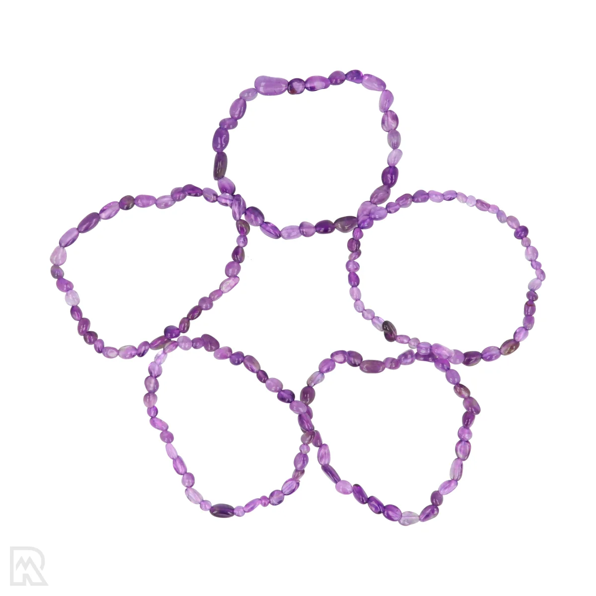 Amethist Trommelsteen Armband | 4 - 6 mm 1 Amethist Trommelsteen Armband | 4 - 6 mm