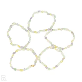 Armband aus Trommelsteinen in Pastelltönen | 6–8 mm