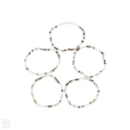 Dendrite Agate Bead Bracelet | 4 mm