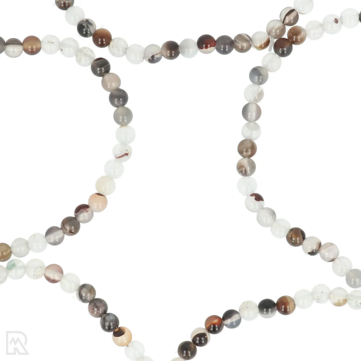 Dendriet Agaat Kogelarmband | 4 mm 2 Dendriet Agaat Kogelarmband | 4 mm - Afbeelding 2