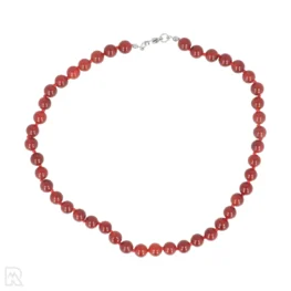 Carneool Geknoopte Kralenketting | 8 mm - 45 cm