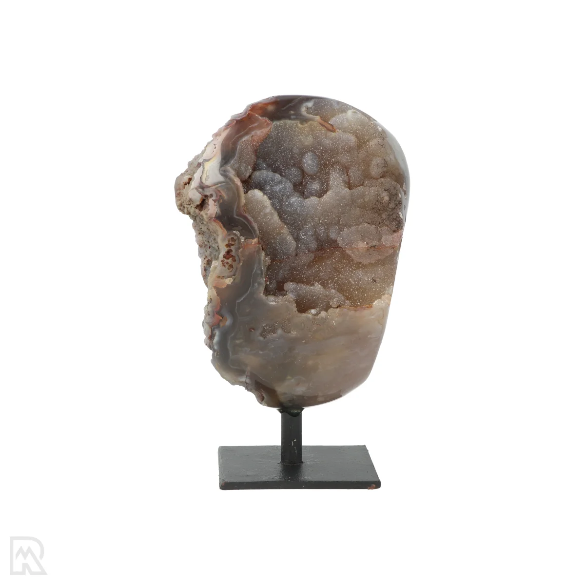 Agate Druzy on Stand 1 Agate Druzy on a Stand from Brazil, item number 23174