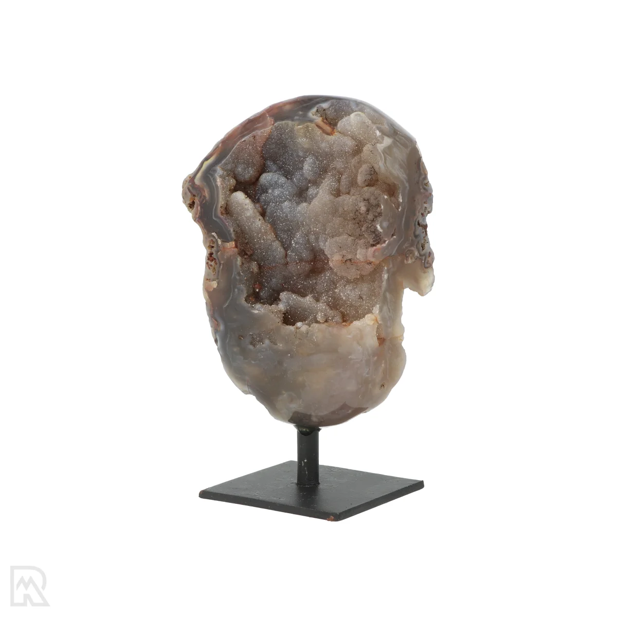Agate Druzy on Stand 3 Agate Druzy on a Stand from Brazil, item number 23174