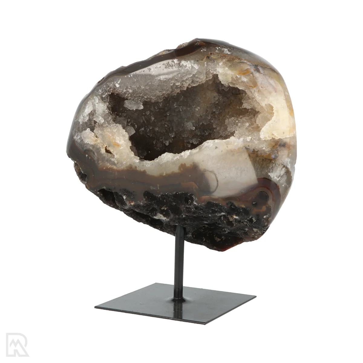 Agate Druzy on Stand 3 Agate Druzy on a Stand from Brazil, item number 23179